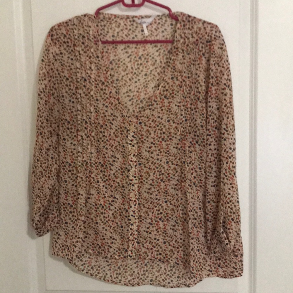 Sheer shift blouse